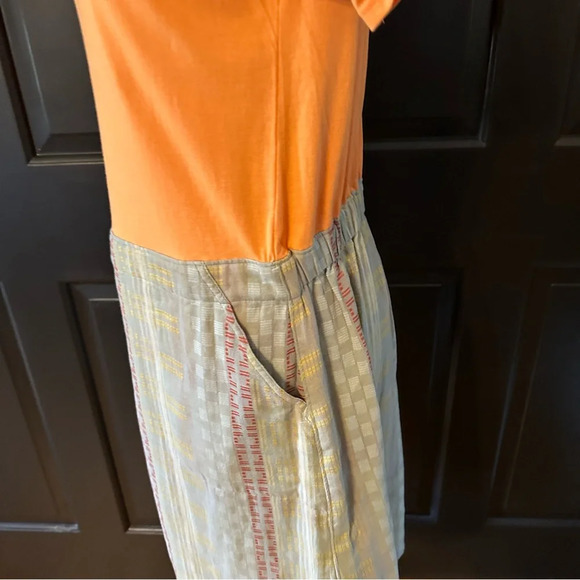 Woolrich women's Eco Rich Afterlight organic cotton short sleeve dress M(b4 - Picture 10 of 14